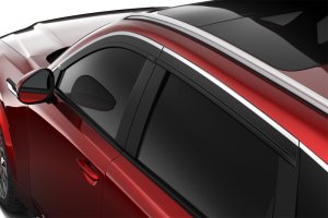 Mazda CX-90 Window Deflectors - Husky Liners - Low Profile - Chrome - 2024+